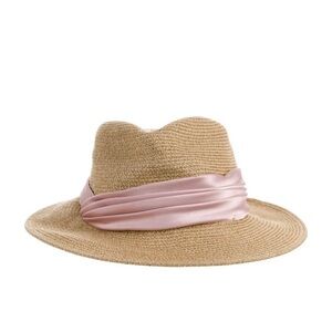 Eugenia Kim “Courtney" hat 
with Soft Pink Band